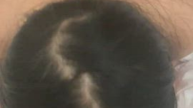 POV Asian bunny girl blowjob