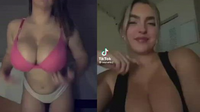 Brunette with massive jugs