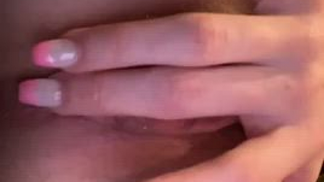 My pretty pussy is so wet and slippery when I play with it