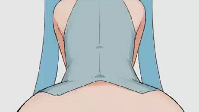 Hatsune Miku riding (Abmayo) [Vocaloid]