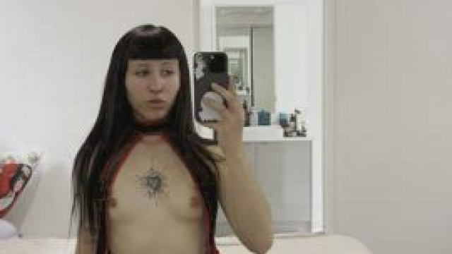 I finally turned 18, would you jerk off to me while I ride this dildo?