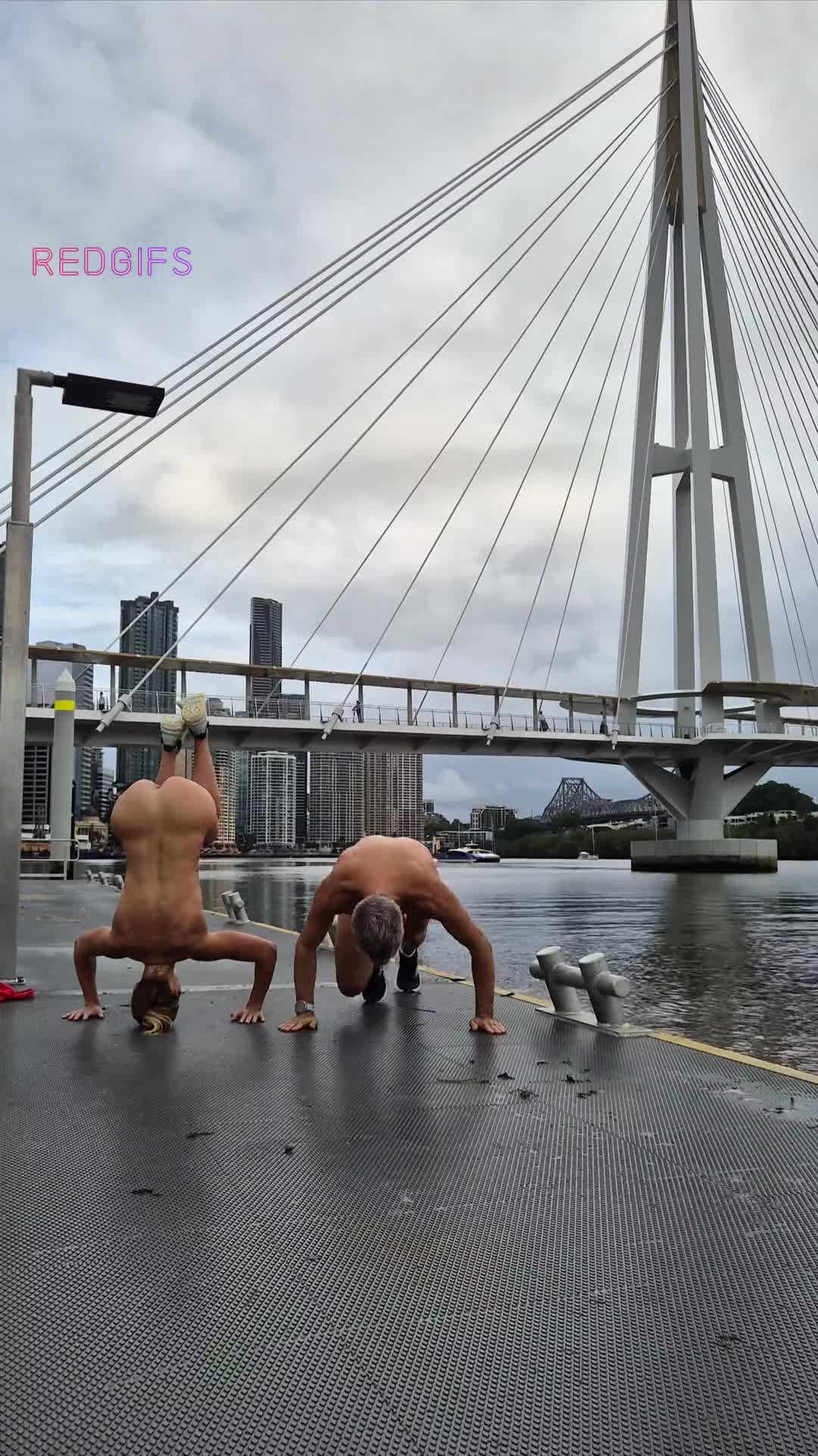 Exciting inverted naked adventures