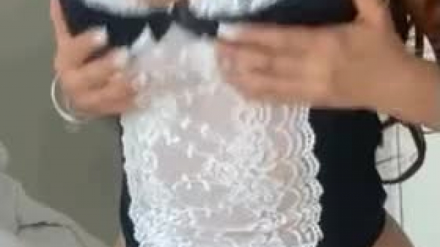 This housekeeper knows how to please her owner