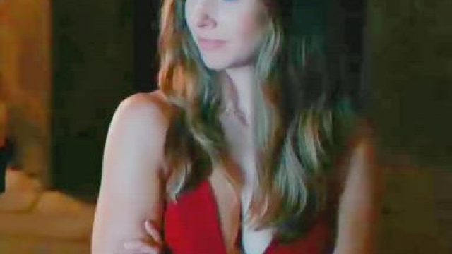 Alison Brie suggestive gesture in 