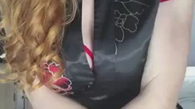 I love dressing up with stockings and suspenders