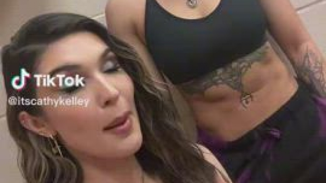 Cathy Kelley and Rhea Ripley