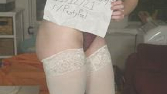My first pantypeel ever recorded. I hope you well cum me here