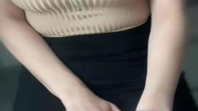 No bra or panties at work today!