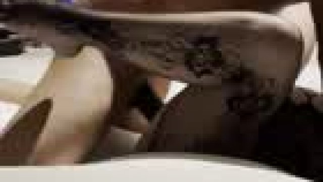 Hubby watching as I get stretched by his enormous cock.