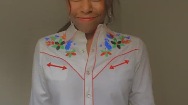 My attempt to pop my shirt open was a fail 