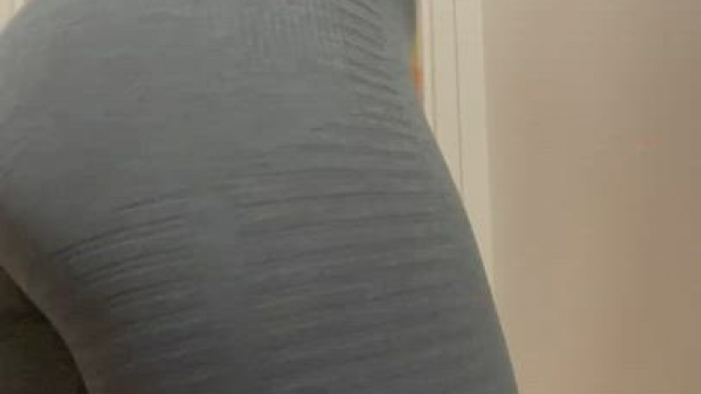 Just a little post workout strip down