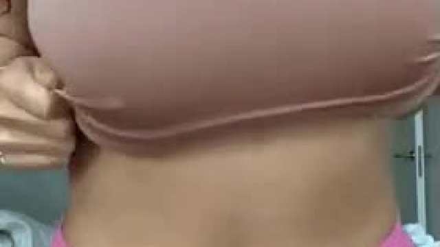 You have no choice but to suck on my huge areolas