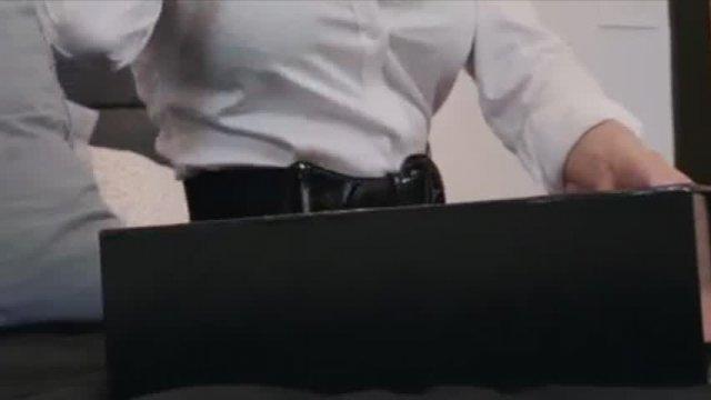 Mom looks so sexy in her new latex suit