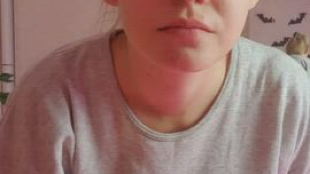 Would you expect something so big under that modest blouse?