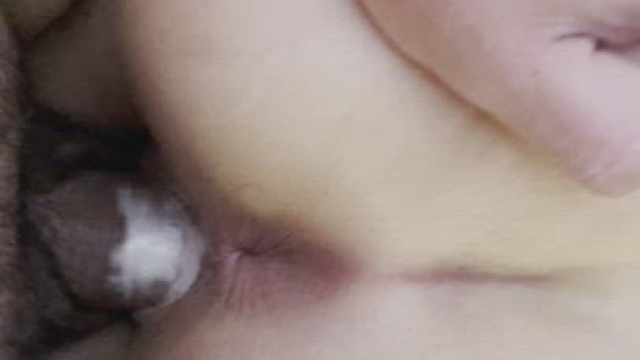 When my cum mixes with his