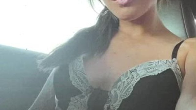 Knowing cars driving past & saw my tits makes me horny [GIF]