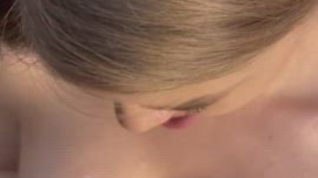 That tiny rope of semen hanging from my lips