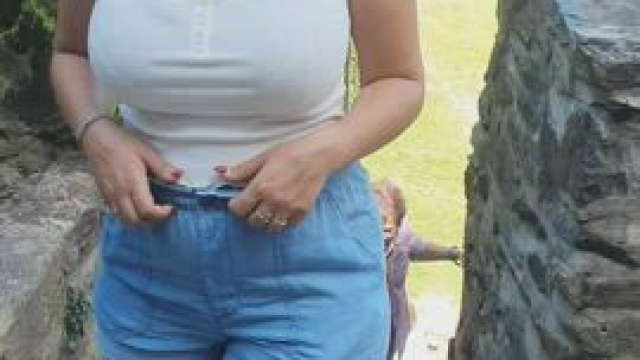 Probably to this group of tourists I was just a modest blonde posing for a photo