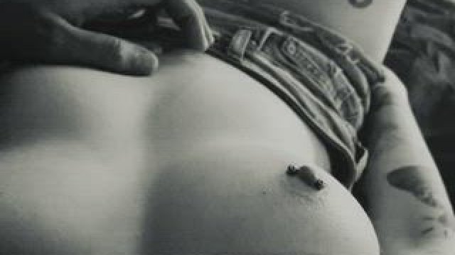 She loves watching me play with her pierced tits and pussy