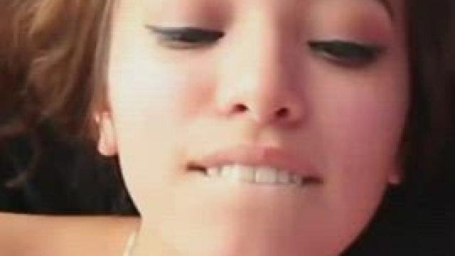 Beautiful babe facialized