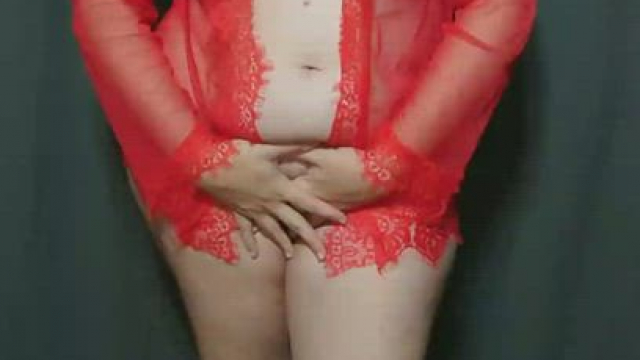 Transparent red coat. Covering doesn't cover much, but I don't think it matters.