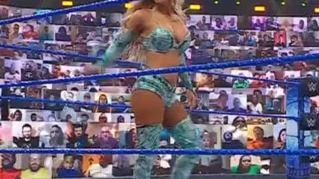 Carmella spanking her sexy ass