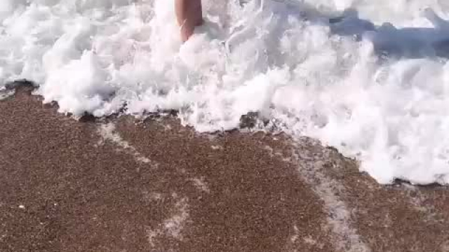 Doing my best baywatch impersonation!