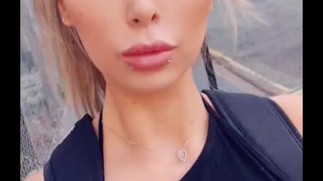 Casually walking through London with my nipple exposed