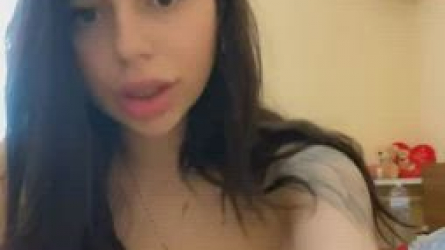 Playing with my tits all day