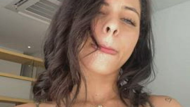 Let me massage your penis with my boobs