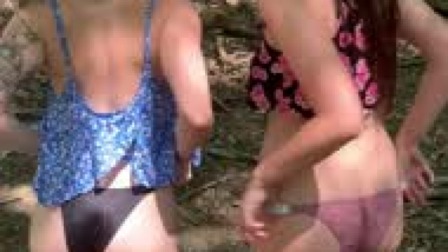 I really hope whoever finds us on this trail has enough cum to leave inside both