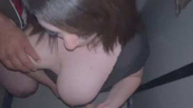 Playing with cocks at the glory hole arcades