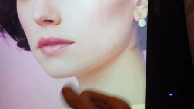 Another bud jerkin his big hard cock 4 Daisy Ridley and giving a huge cum tribut