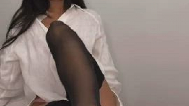 waking up in stockings and your shirt