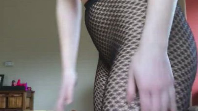 Watch me slide these fishnets off