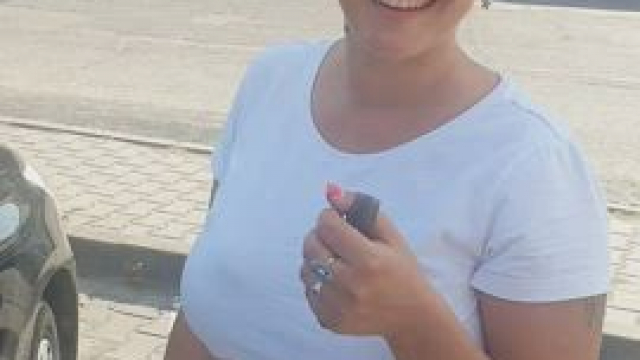 Somewhere on the way home from vacation, after shopping, a quick public flashing