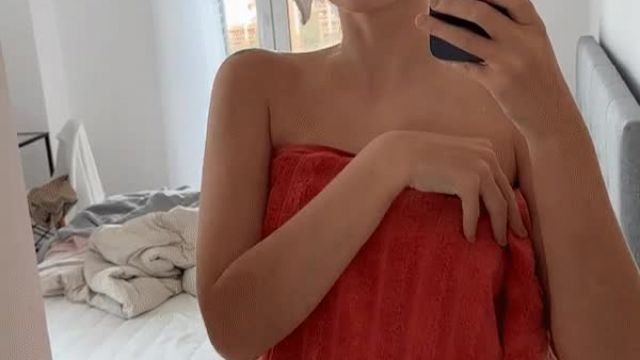 Oops, Redhead Cutie Lost Her Towel