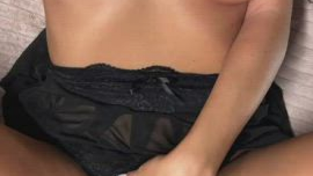 You finished licking my boobies and you go down