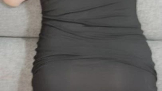 Knowing she didn't wear any panties under that dress to work today, I didn't was