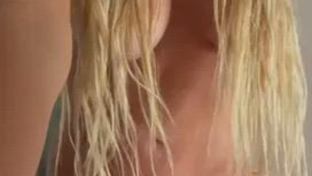 I can be your tanlined blonde whenever you want