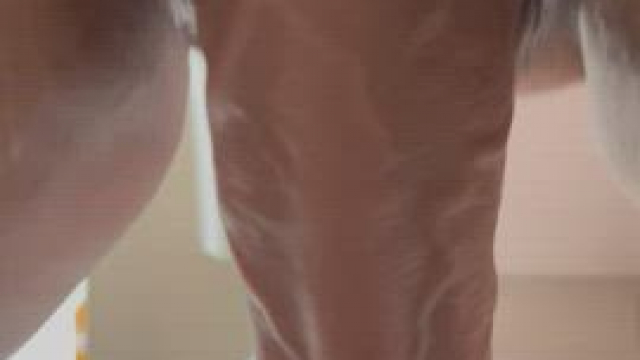 My Asian Milf pussy covering this big dildo in juice