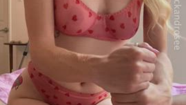 [OC] Little blonde slut loves working my rod