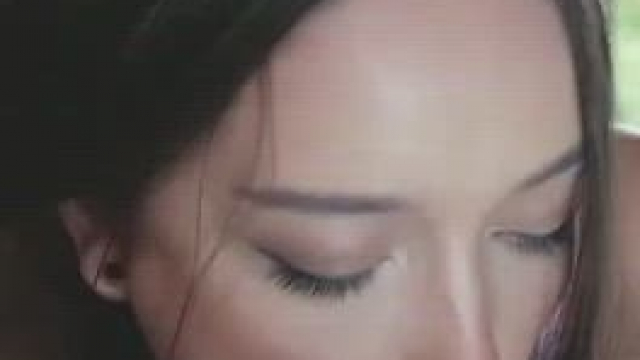 When babe lets you finish in her mouth