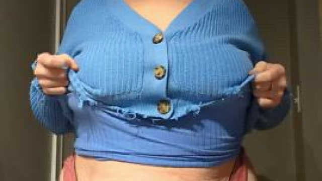 Belly and Tits from My Mom's Work Bathroom