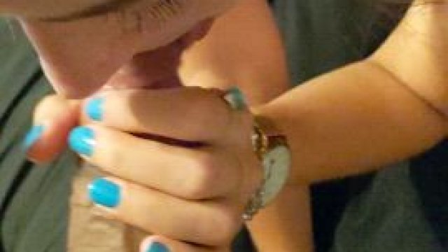 On the tip of her tongue