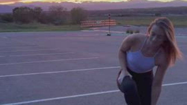 Taking it all off for golden hour