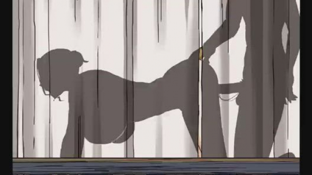 Momma Gets Pounded Doggy Style Behind Curtains