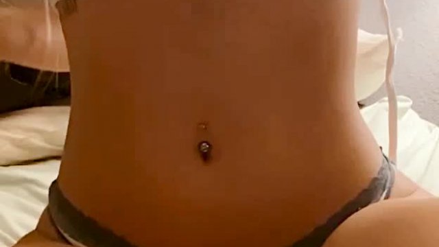 playing with my hard nipples through my tiny tank top 