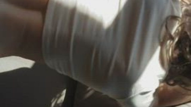 Doggy style with the early morning sun on my pale ass