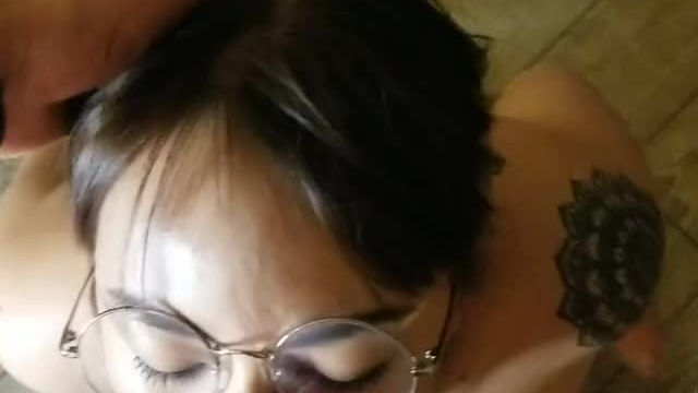 My Asian Boyfriend Wanted to See How I'd Do Sucking His White Friend's Cock